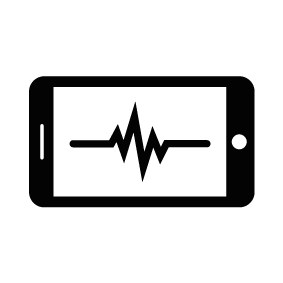 Smartphone Screen with Sound Line Download Smartphone Screen with Sound Line Download